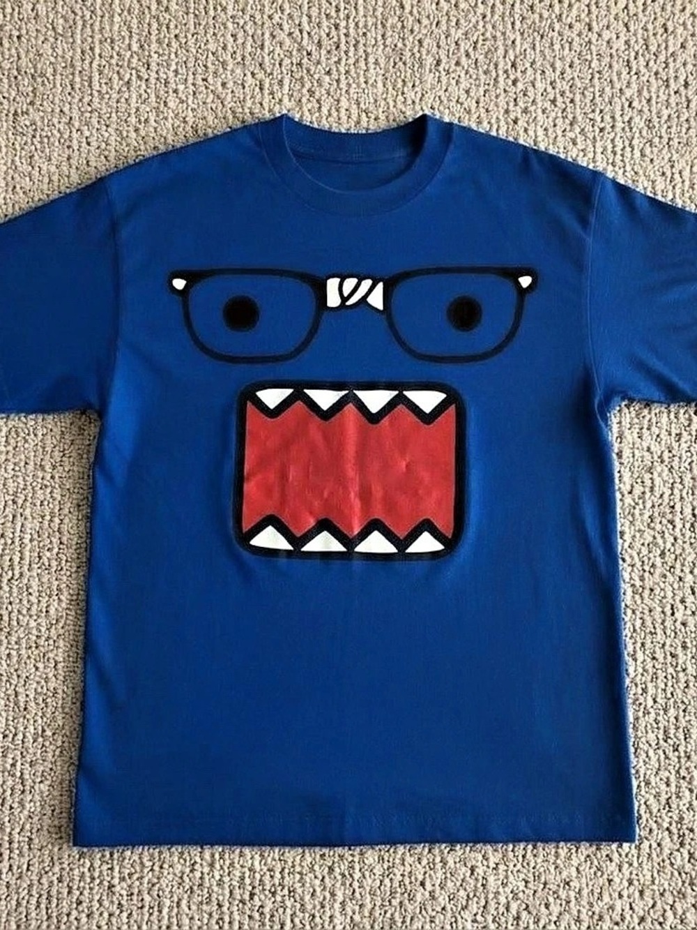 Blue Domo Graphic Short Sleeve Tee in Blue